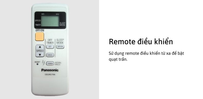 Remote điều khiển quạt trần Panasonic