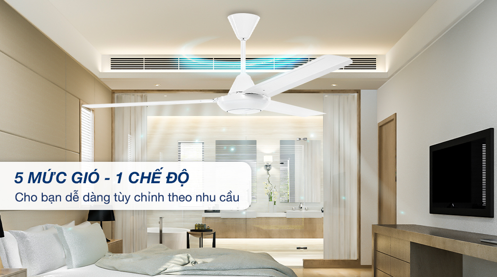 5 mức gió - 1 chế độ