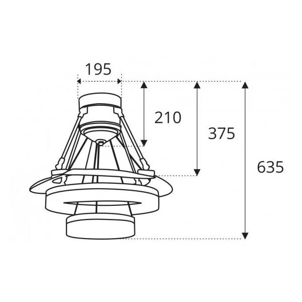 Quạt trần đèn giấu cánh Sinwa QY003