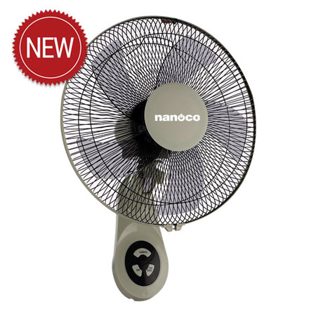 Quạt treo tường Nanoco NWF1605G-RC màu xám