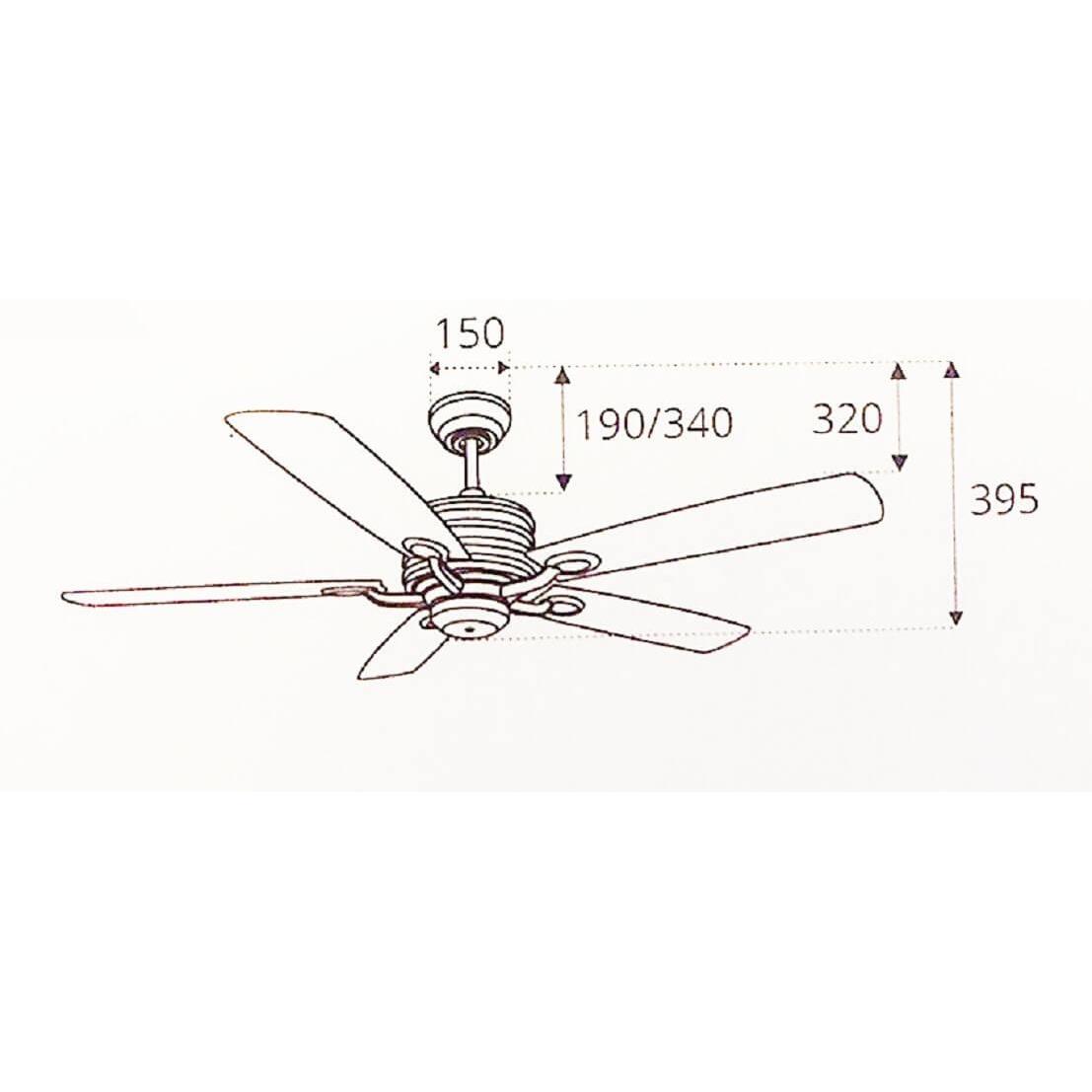 Quạt trần DC cánh 2 mặt gỗ Sinwa SP009