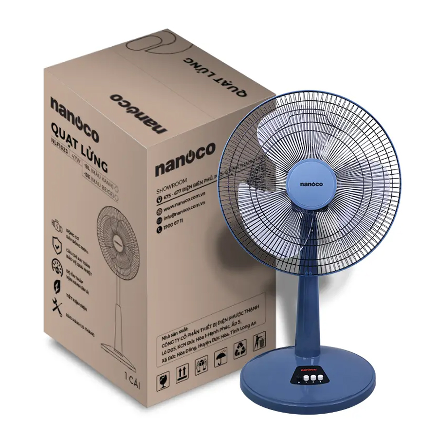 Quạt lửng cơ Nanoco NLF1623