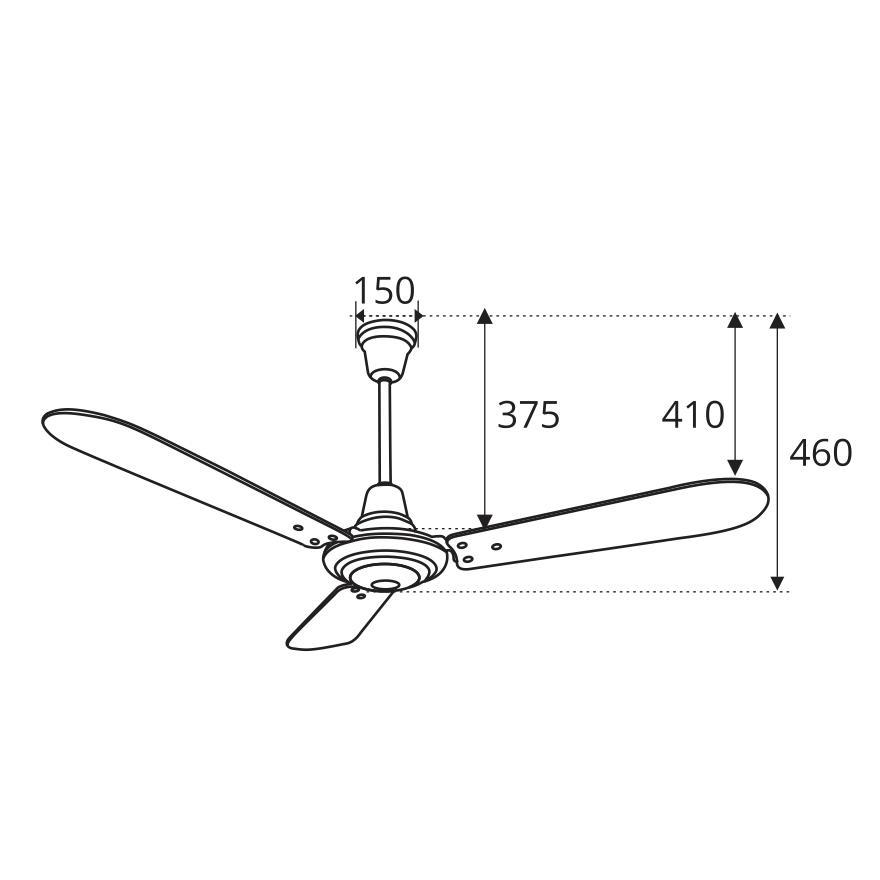 Quạt trần cánh gỗ Sinwa F611 ORB