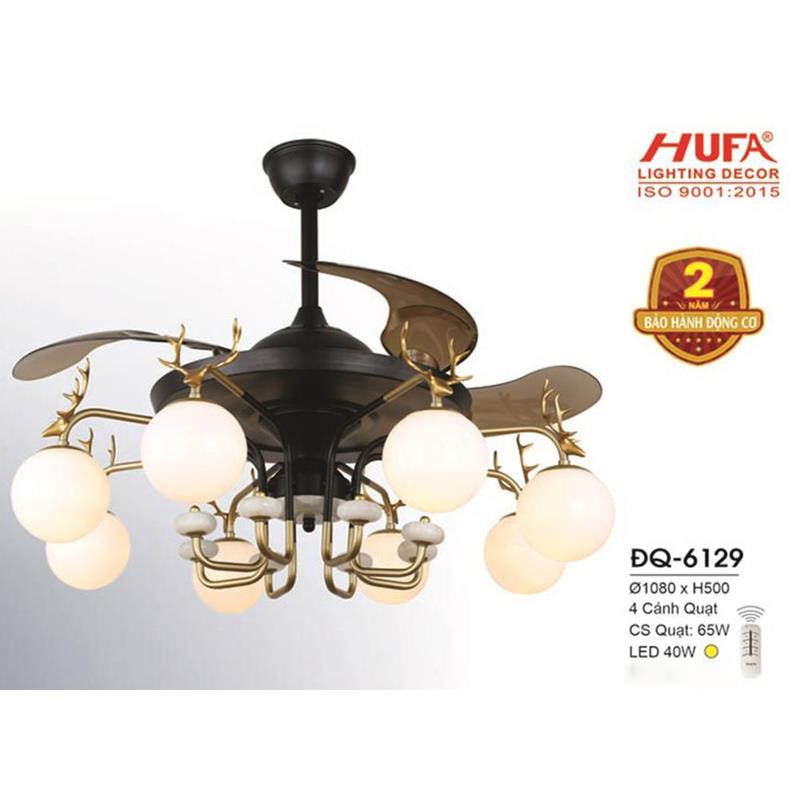 Quạt trần đèn giấu cánh Hufa ĐQ-6129