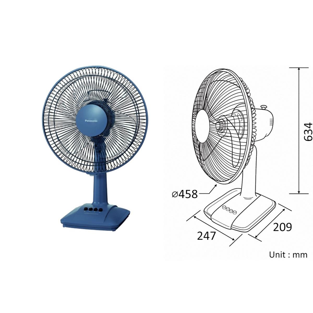 Quạt bàn Panasonic F-400CB màu xanh