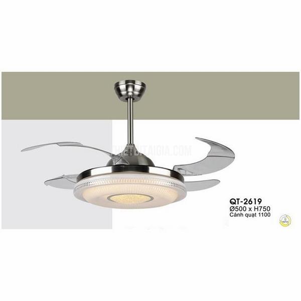 Quạt trần đèn giấu cánh Verona QT-2619