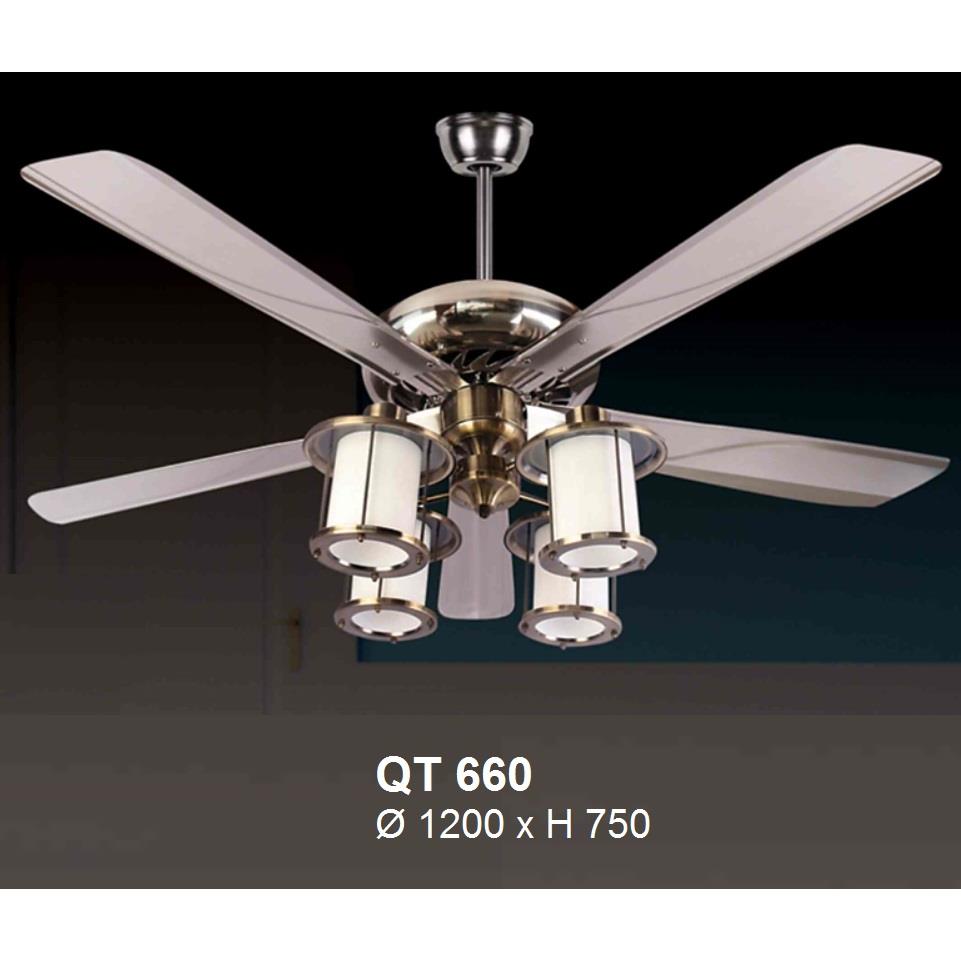 Quạt đèn trần Verona QT-660 cánh sắt