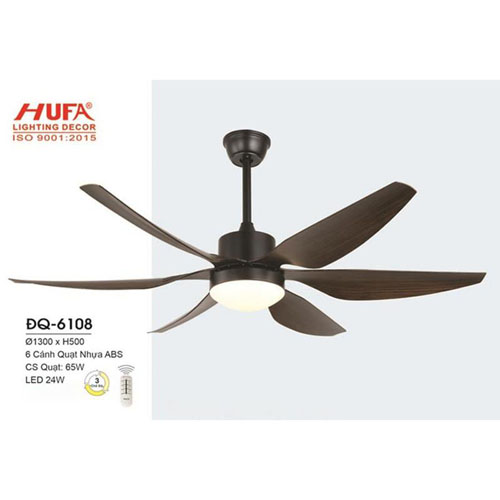 Quạt đèn trần Hufa ĐQ-6108 cánh nhựa ABS ĐQ-6108