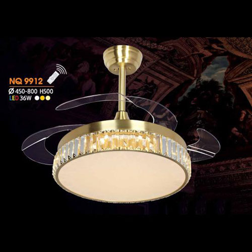 Quạt trần đèn giấu cánh NQ 9912 NQ 9912