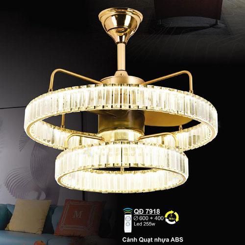 Quạt đèn trần Sano QĐ 7918 cánh nhựa ABS QĐ 7918