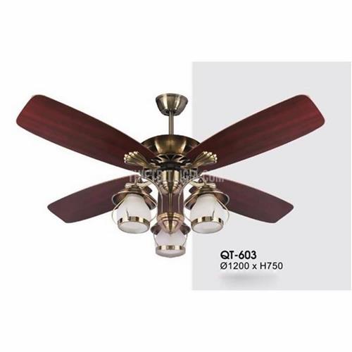 Quạt đèn trần Verona QT-603 cánh gỗ QT-603