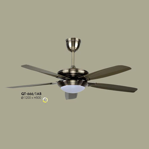 Quạt đèn trần Verona QT-666/1AB ánh sáng 3 màu QT-666/1AB