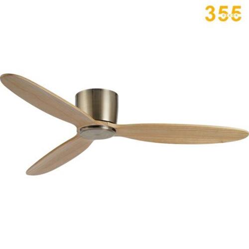 Quạt trần 355 DECOR QT31C cánh gỗ thân màu đồng cổ điển QT31C