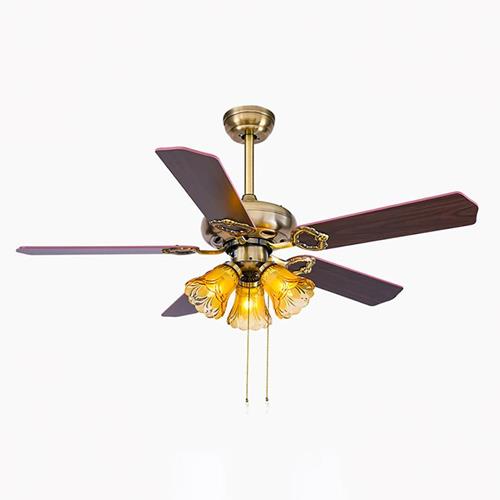 Quạt đèn trần 355 DECOR QT42001 cánh gỗ QT42001