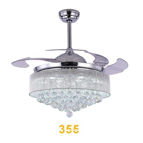 Quạt trần đèn giấu cánh 355 DECOR QT4201 QT4201