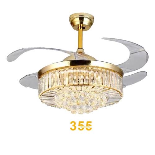 Quạt trần đèn giấu cánh 355 DECOR QT4240 QT4240
