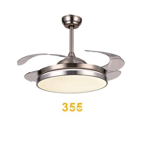 Quạt trần đèn giấu cánh 355 DECOR QT4256 QT4256