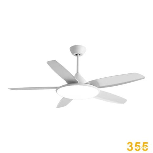 Quạt đèn trần 355 DECOR QT62T 5 cánh màu trắng QT62T