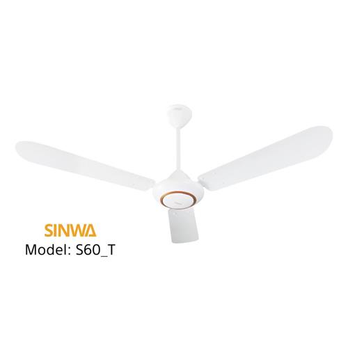 Quạt trần Sinwa S60_T cánh sắt màu trắng  S60_T 