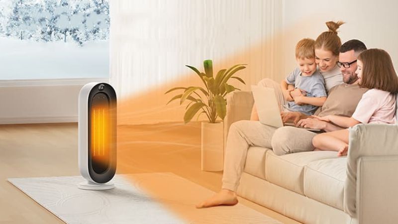 Quạt sưởi giúp không gian thông thoáng