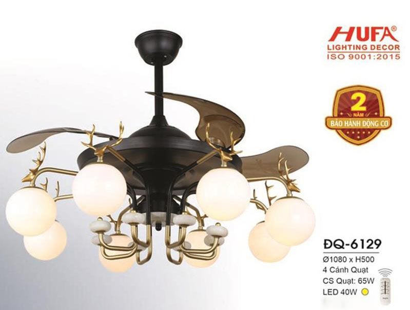 Quạt đèn trần Hufa ĐQ-6129 cánh xếp